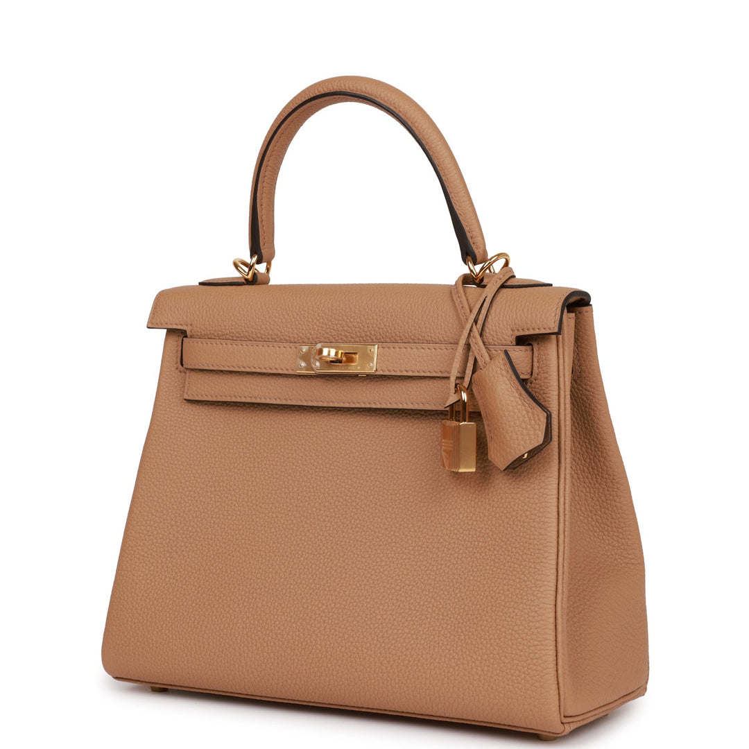 Top quality Hermes Kelly Retourne 25 Chai Togo Gold Hardware