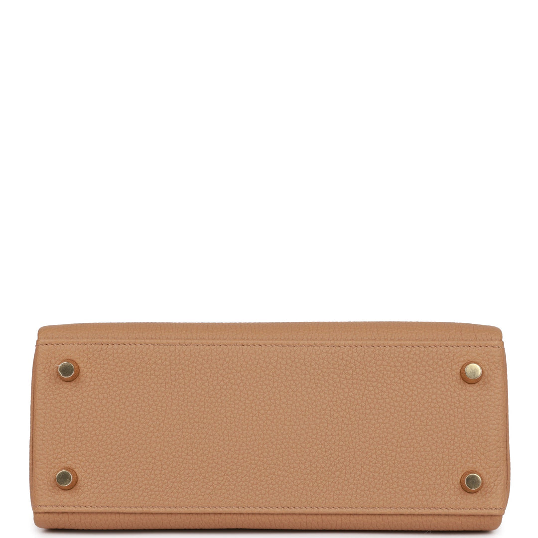 Top quality Hermes Kelly Retourne 25 Chai Togo Gold Hardware