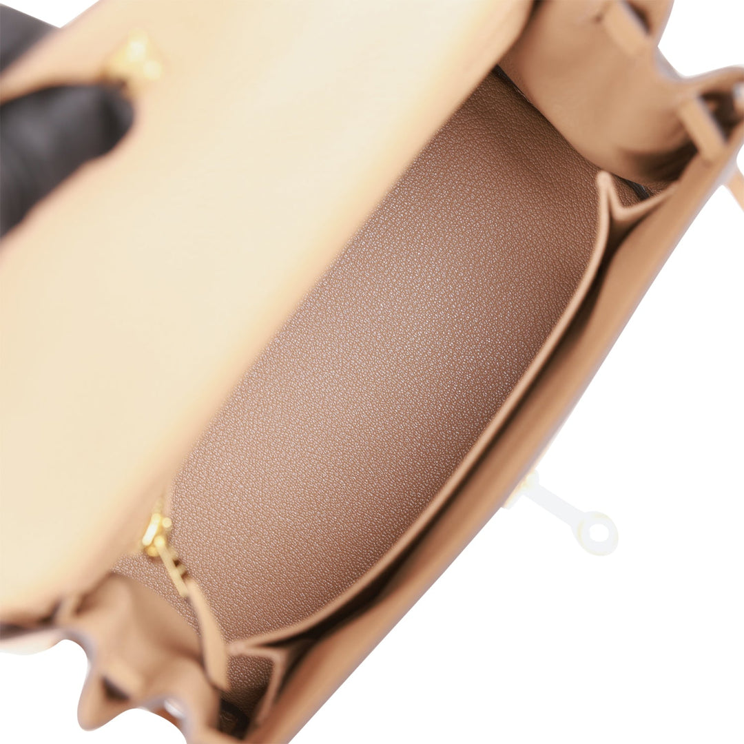 Top quality Hermes Kelly Retourne 25 Chai Togo Gold Hardware