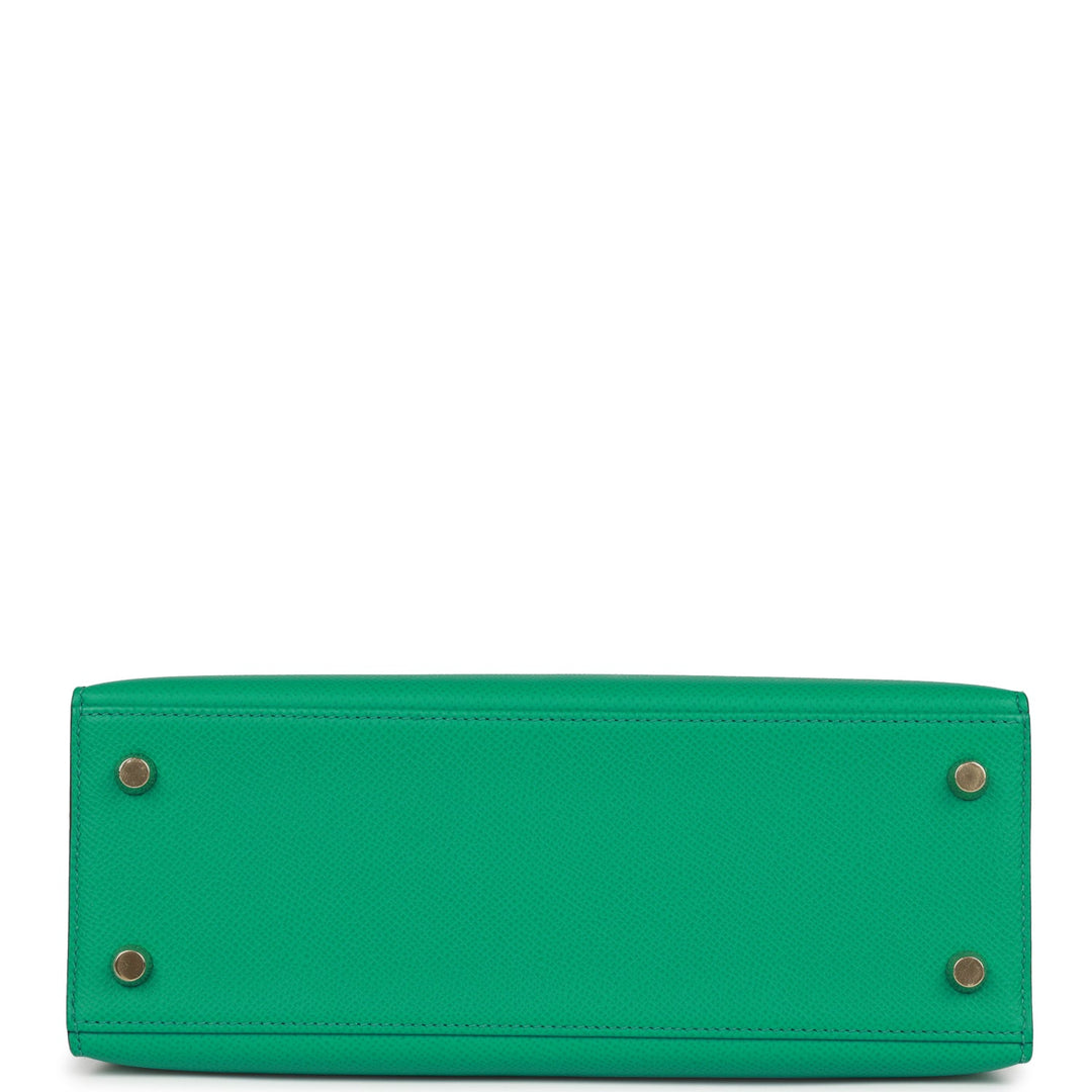 Hermes Kelly 25 Sellier Vert Jade Epsom Gold Hardware