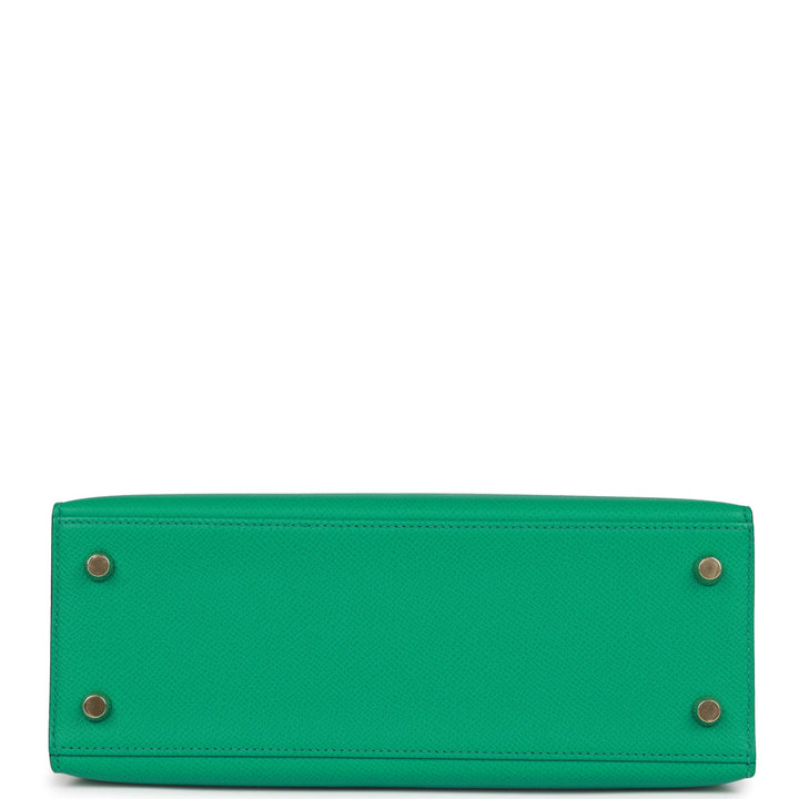 Hermes Kelly 25 Sellier Vert Jade Epsom Gold Hardware