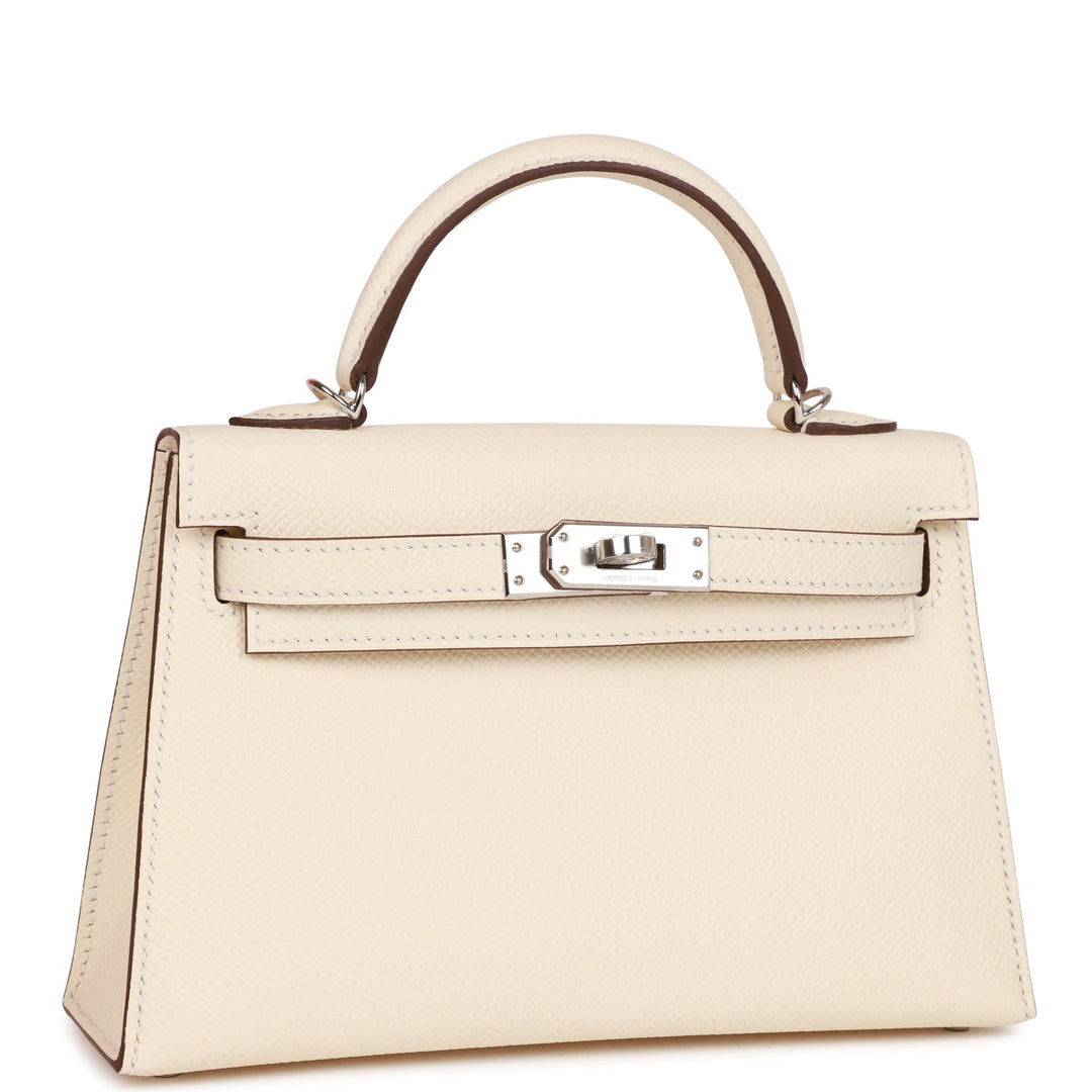 Top quality Hermes Kelly Sellier 20 Nata Epsom Palladium Hardware