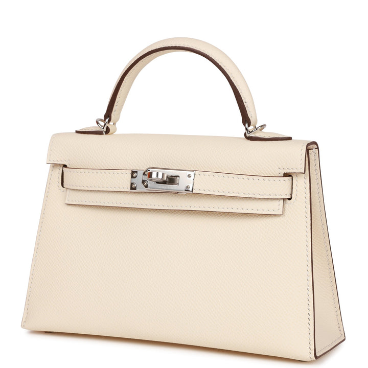 Top quality Hermes Kelly Sellier 20 Nata Epsom Palladium Hardware