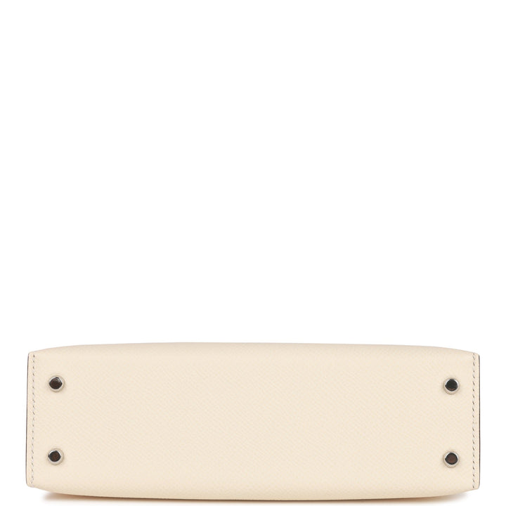 Top quality Hermes Kelly Sellier 20 Nata Epsom Palladium Hardware