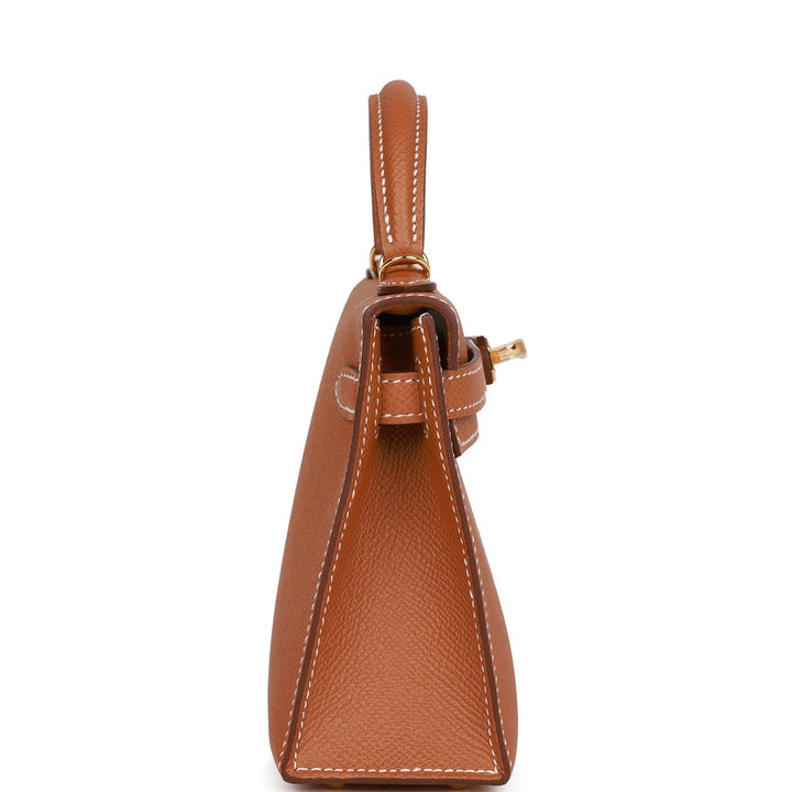 Hermes Kelly 20 Sellier Gold Epsom Gold Hardware