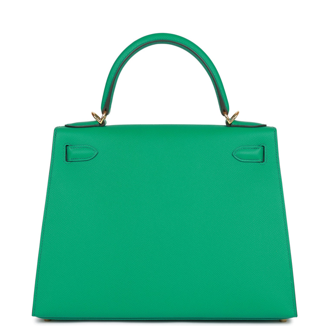 Hermes Kelly 28 Sellier Vert Jade Epsom Gold Hardware