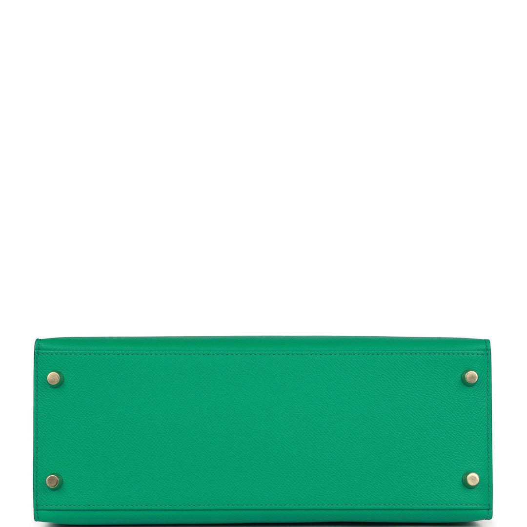 Hermes Kelly 28 Sellier Vert Jade Epsom Gold Hardware