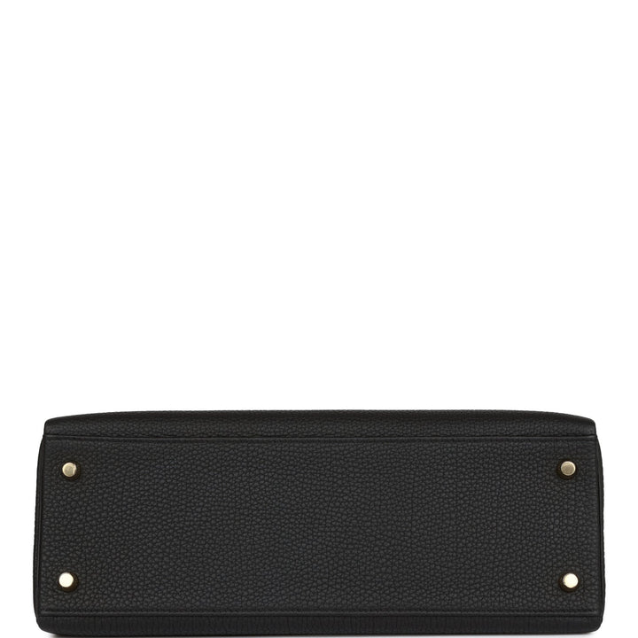 Hermes Kelly 32 Retourne Black Togo Gold Hardware