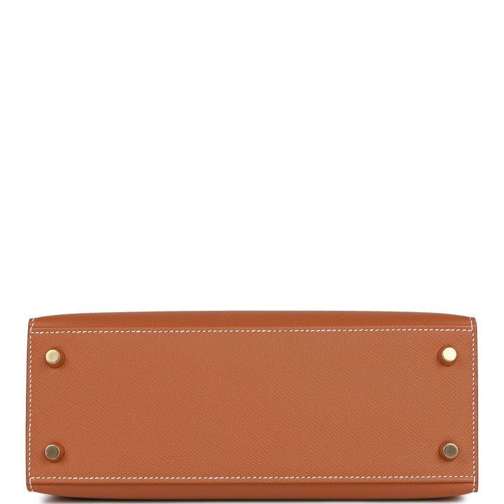 Top quality Hermes Kelly Sellier 25 Gold Epsom Gold Hardware