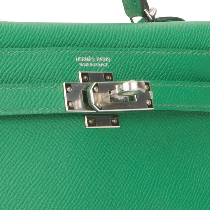 Hermes Kelly 20 Sellier Cactus Verso Epsom Palladium Hardware