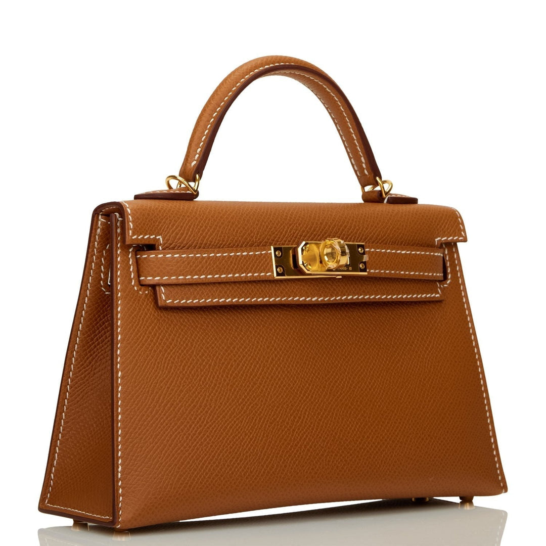 Top quality Hermes Kelly Sellier 20 Gold Epsom Gold Hardware
