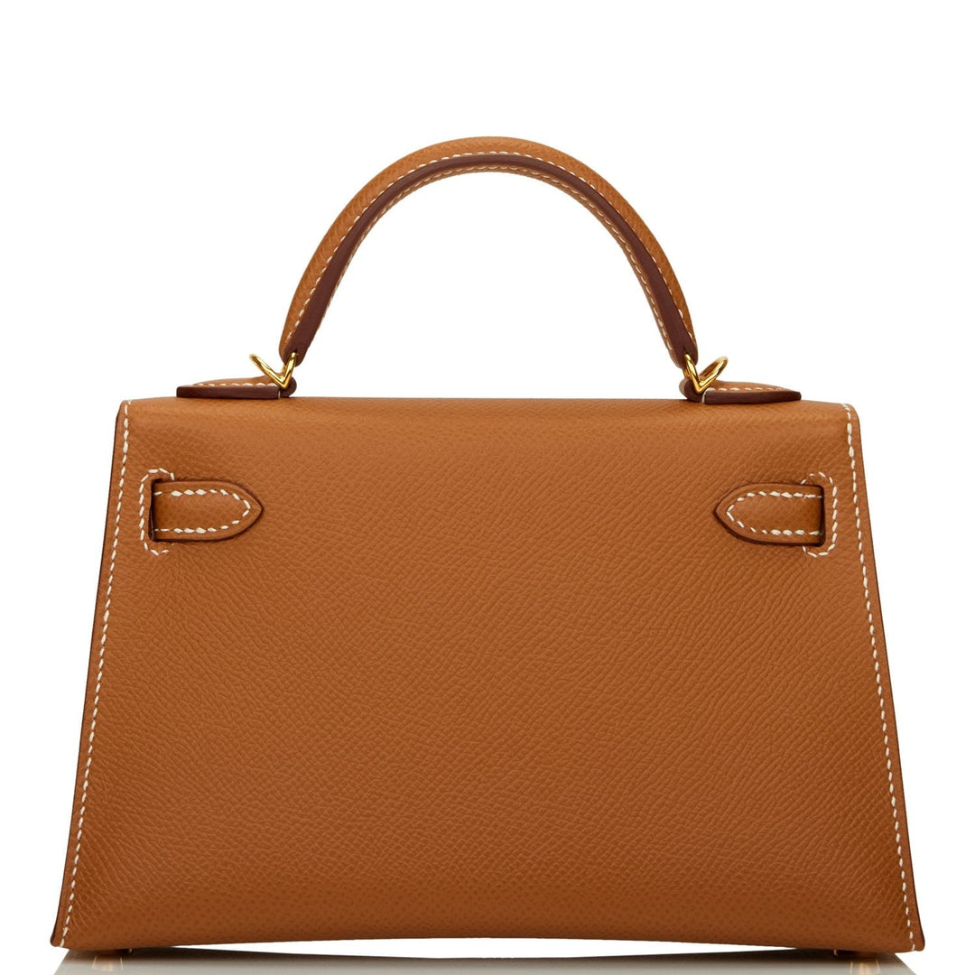 Top quality Hermes Kelly Sellier 20 Gold Epsom Gold Hardware