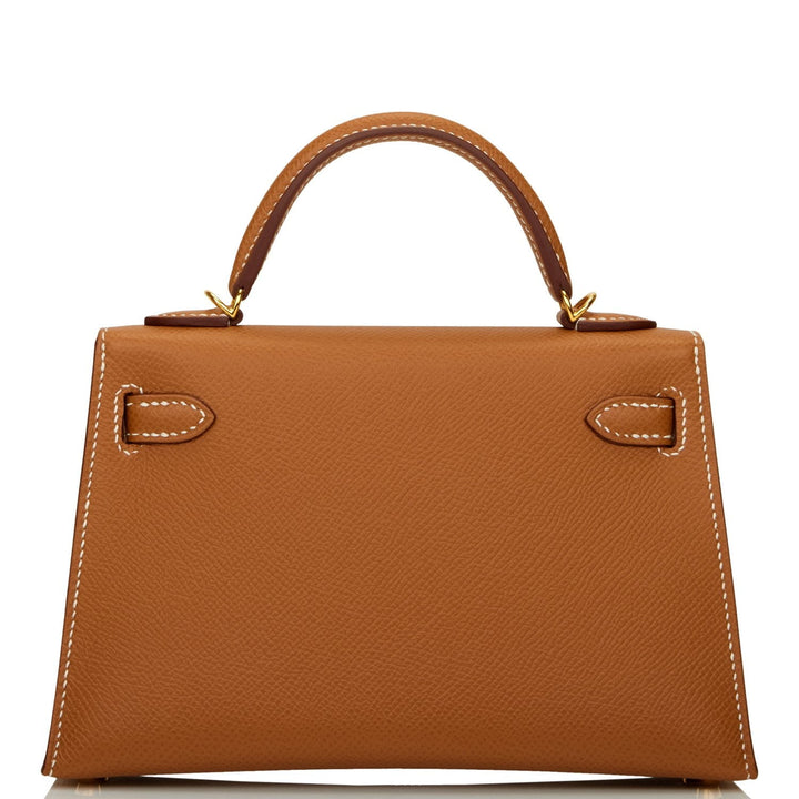 Top quality Hermes Kelly Sellier 20 Gold Epsom Gold Hardware