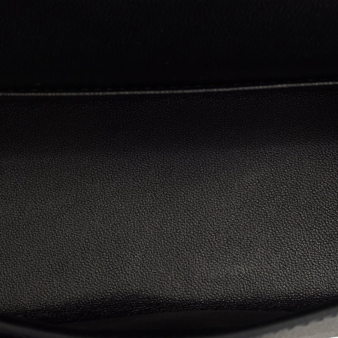 Hermes Kelly 20cm Sellier Black Epsom Gold Hardware