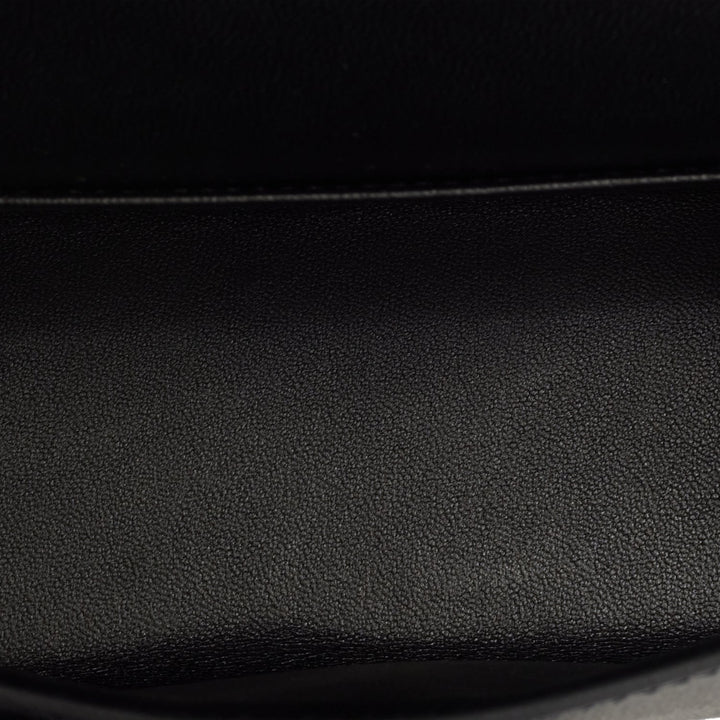 Hermes Kelly 20cm Sellier Black Epsom Gold Hardware