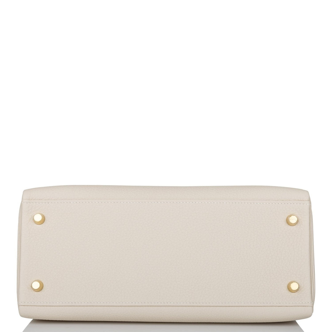 Hermes Kelly 28 Retourne Craie Togo Gold Hardware