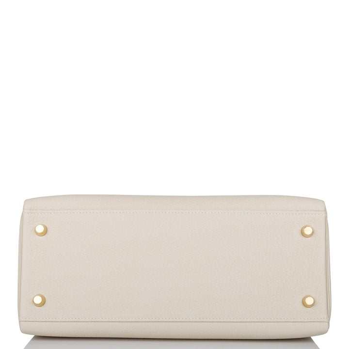 Hermes Kelly 28 Retourne Craie Togo Gold Hardware