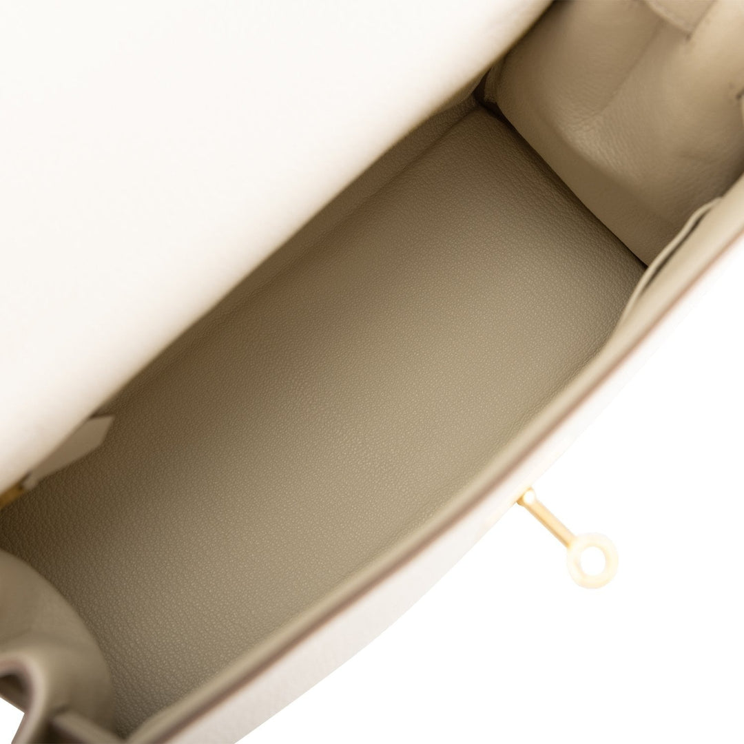 Hermes Kelly 28 Retourne Craie Togo Gold Hardware