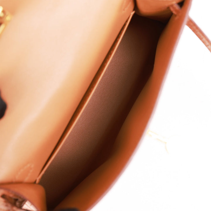 Top quality Hermes Kelly Sellier 20cm Gold Matte Alligator Gold Hardware
