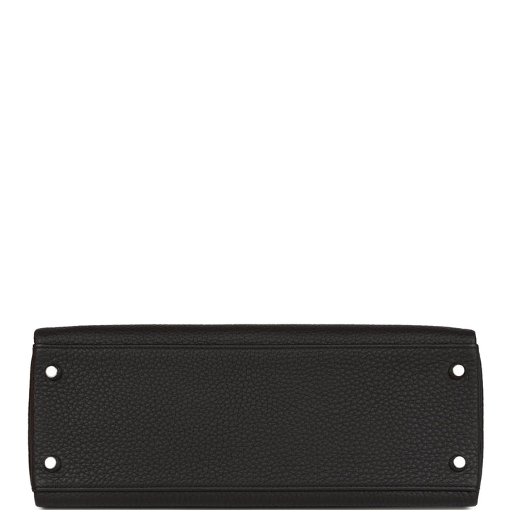 Hermes Kelly 32cm Retourne Black Togo Palladium Hardware