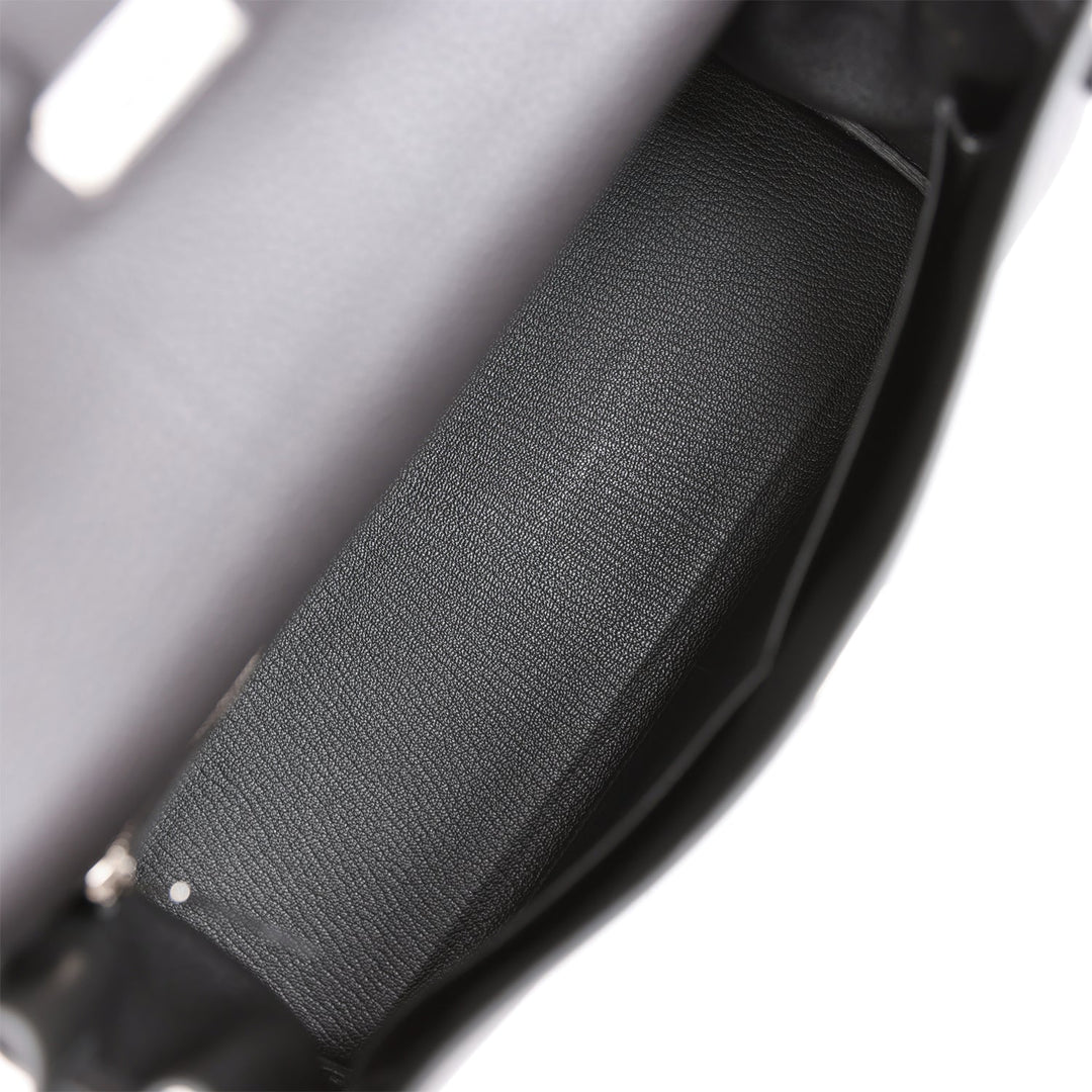 Hermes Kelly 32cm Retourne Black Togo Palladium Hardware