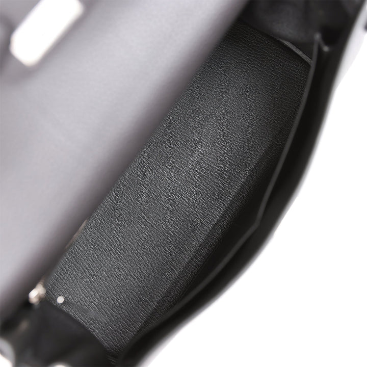 Hermes Kelly 32cm Retourne Black Togo Palladium Hardware
