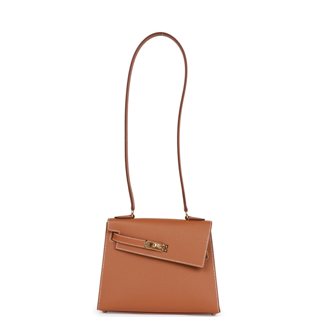 Hermes Kelly 20 Sellier en Desordre Gold Epsom Gold Hardware