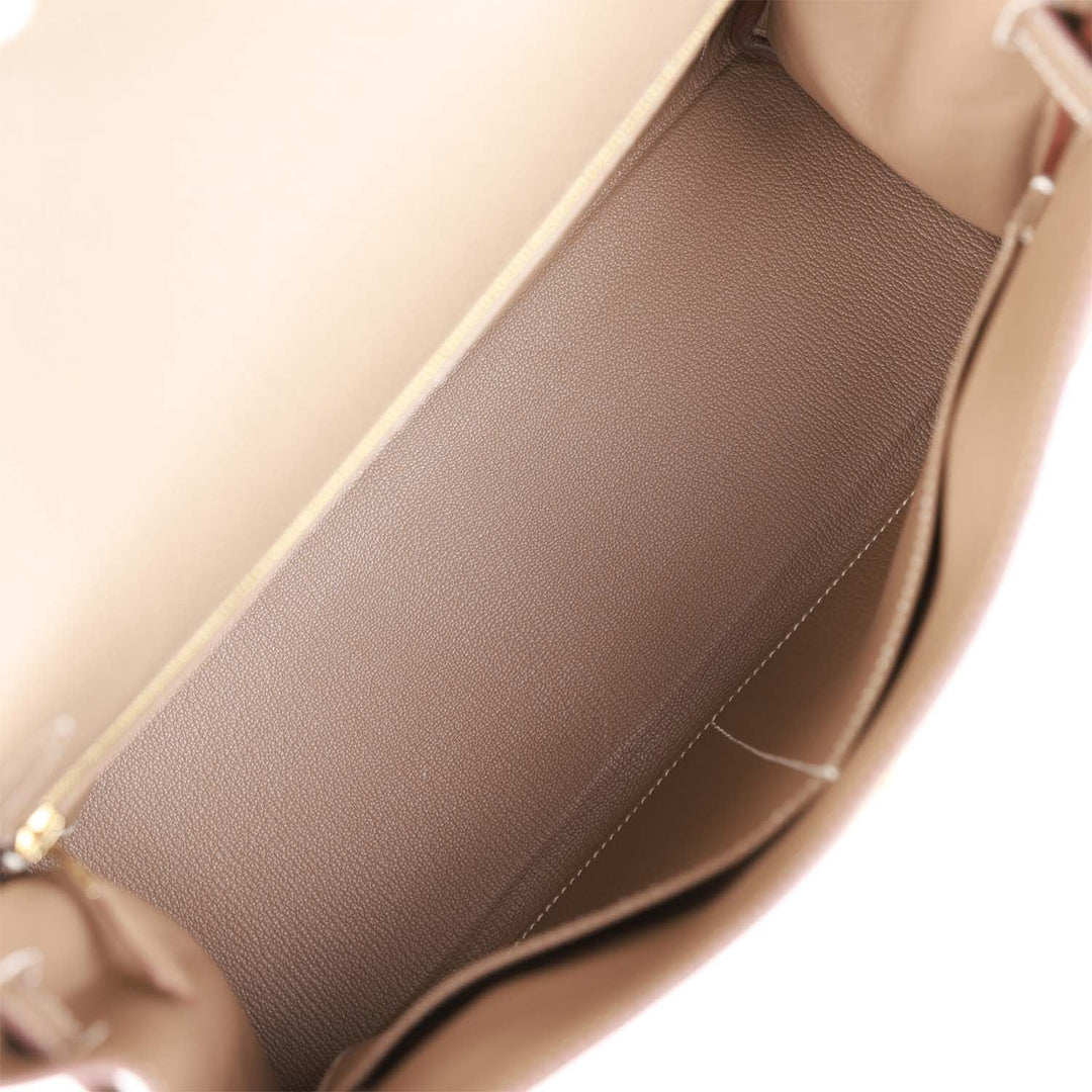 Top quality Hermes Kelly Retourne 32 Etoupe Togo Gold Hardware