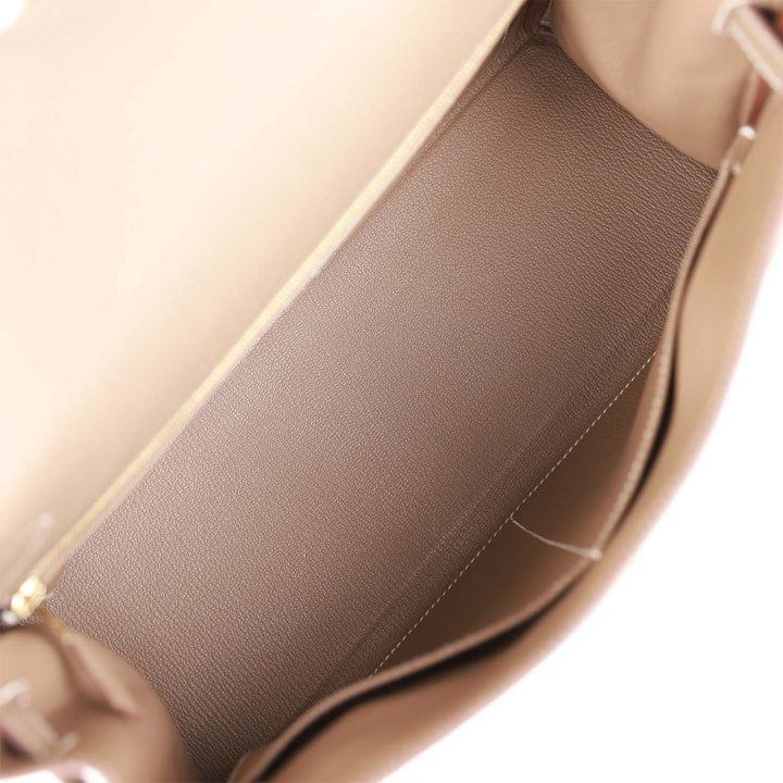 Top quality Hermes Kelly Retourne 32 Etoupe Togo Gold Hardware