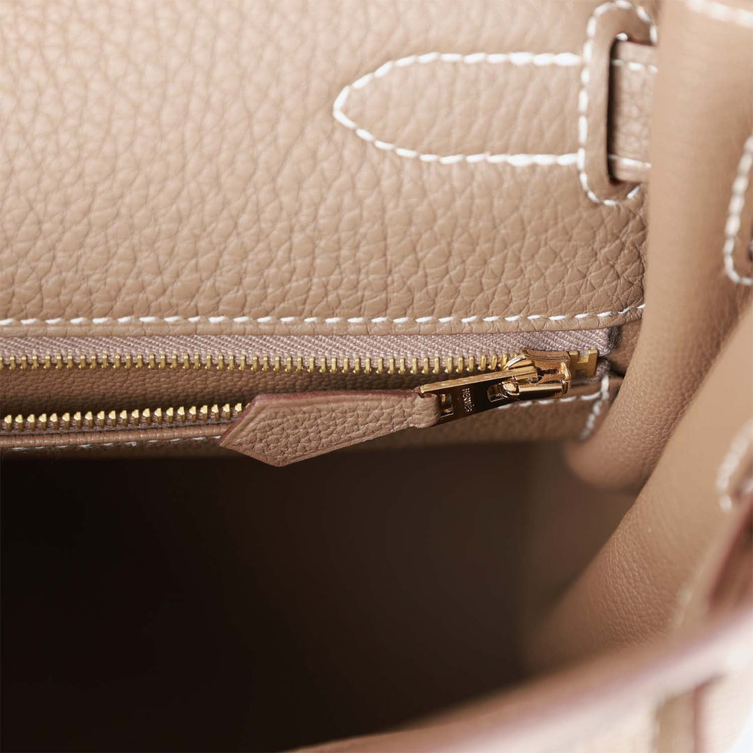Top quality Hermes Kelly Retourne 32 Etoupe Togo Gold Hardware