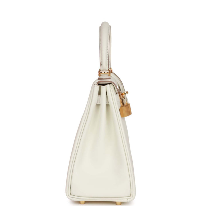 Hermes Kelly 25 Retourne Mushroom Swift Gold Hardware