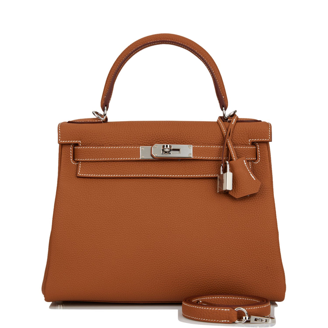 Top quality Hermes Kelly Retourne 28 Gold Togo Palladium Hardware