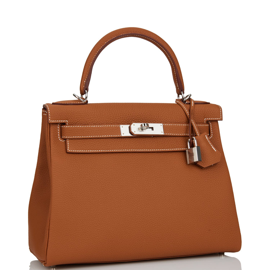 Top quality Hermes Kelly Retourne 28 Gold Togo Palladium Hardware