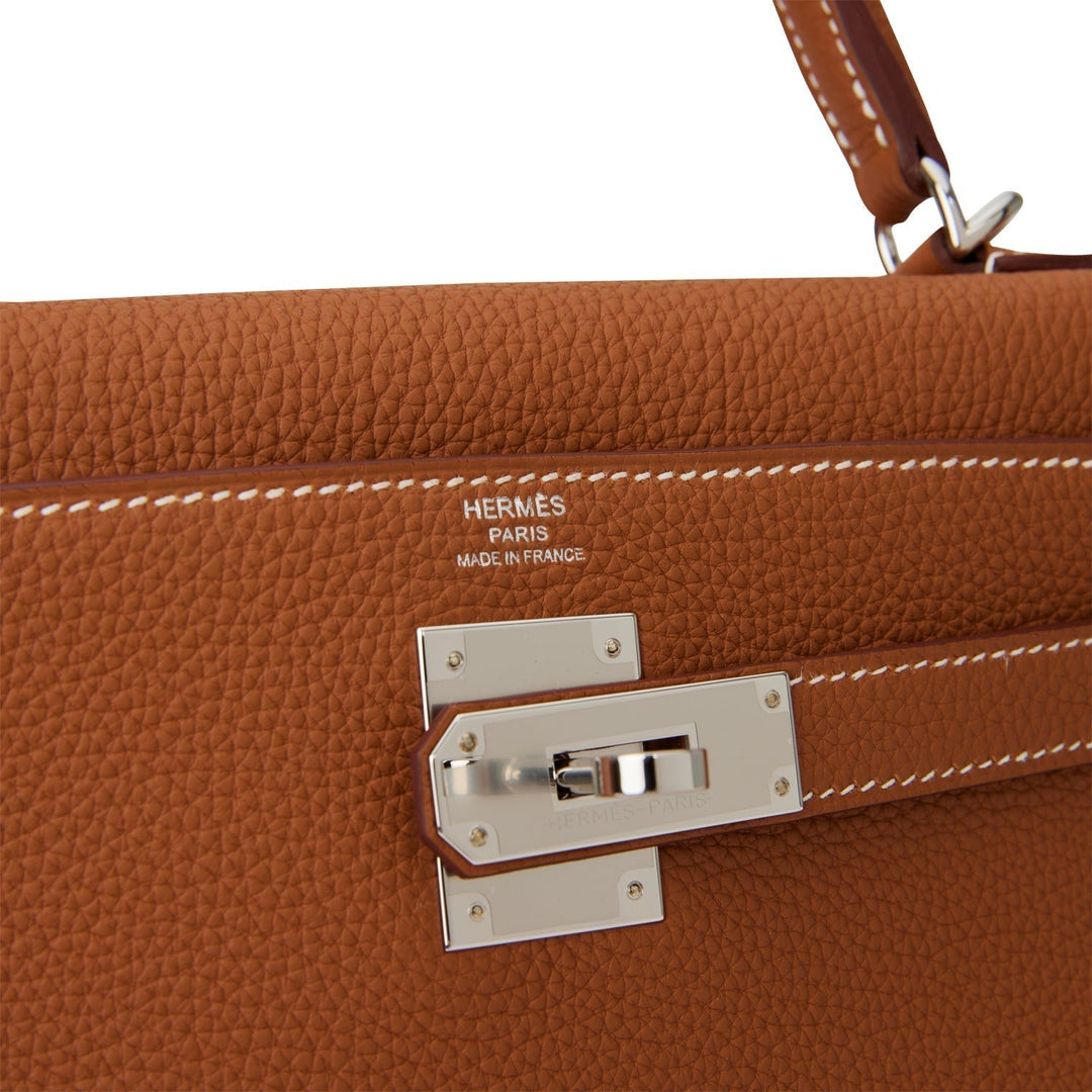 Top quality Hermes Kelly Retourne 28 Gold Togo Palladium Hardware