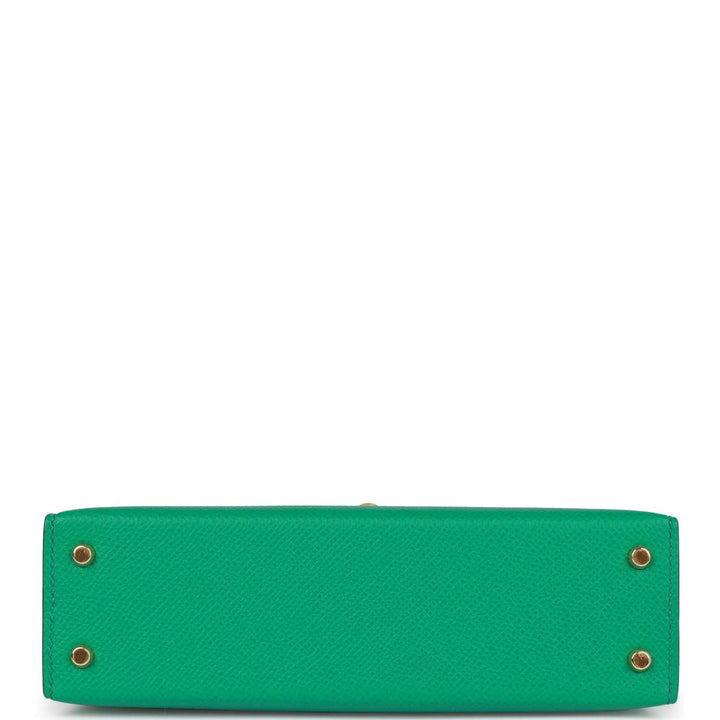 Hermes Kelly 20 Vert Jade Epsom Sellier Gold Hardware