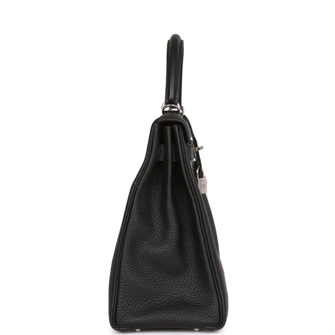 Top quality Hermes Kelly Retourne 32 Black Togo Palladium Hardware