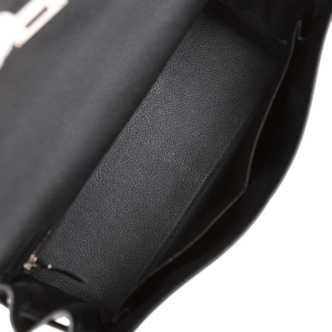Top quality Hermes Kelly Retourne 32 Black Togo Palladium Hardware