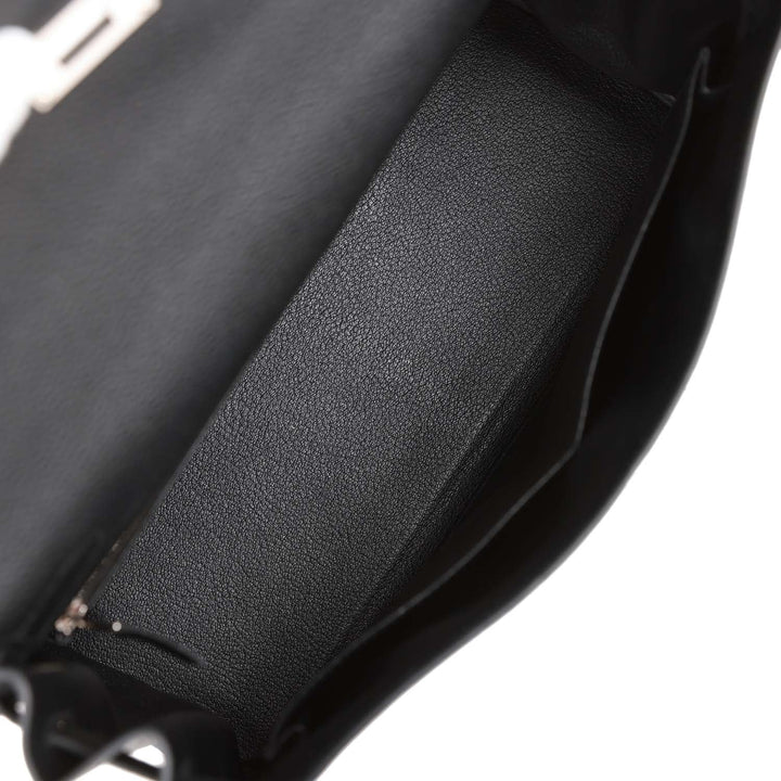 Top quality Hermes Kelly Retourne 32 Black Togo Palladium Hardware