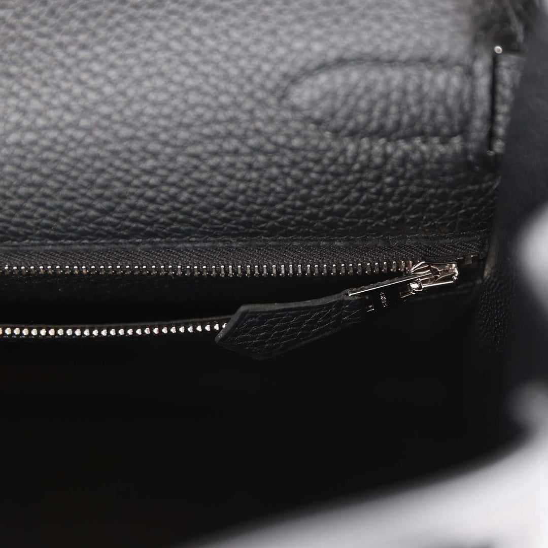 Top quality Hermes Kelly Retourne 32 Black Togo Palladium Hardware