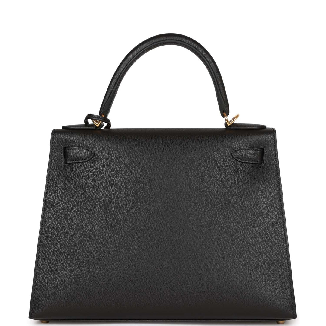 Top quality Hermes Kelly Sellier 28 Black Madame Gold Hardware