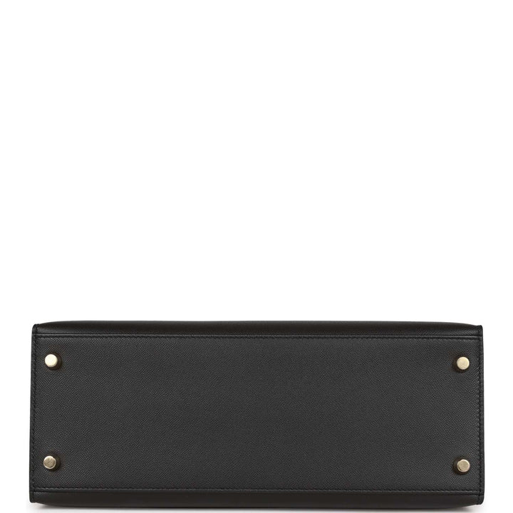 Top quality Hermes Kelly Sellier 28 Black Madame Gold Hardware