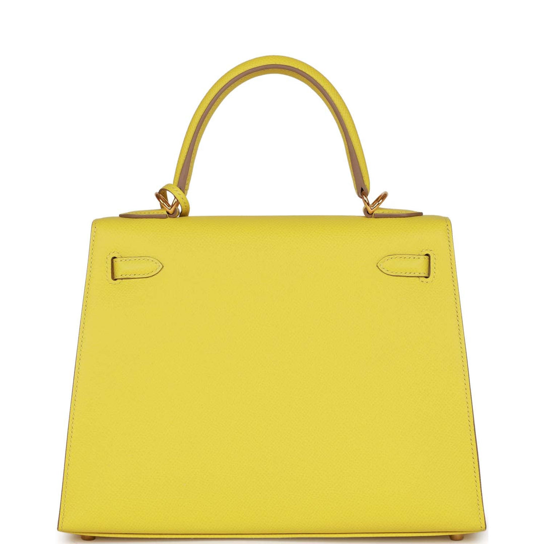 Top quality Hermes Kelly 25 Lime Epsom Gold Hardware