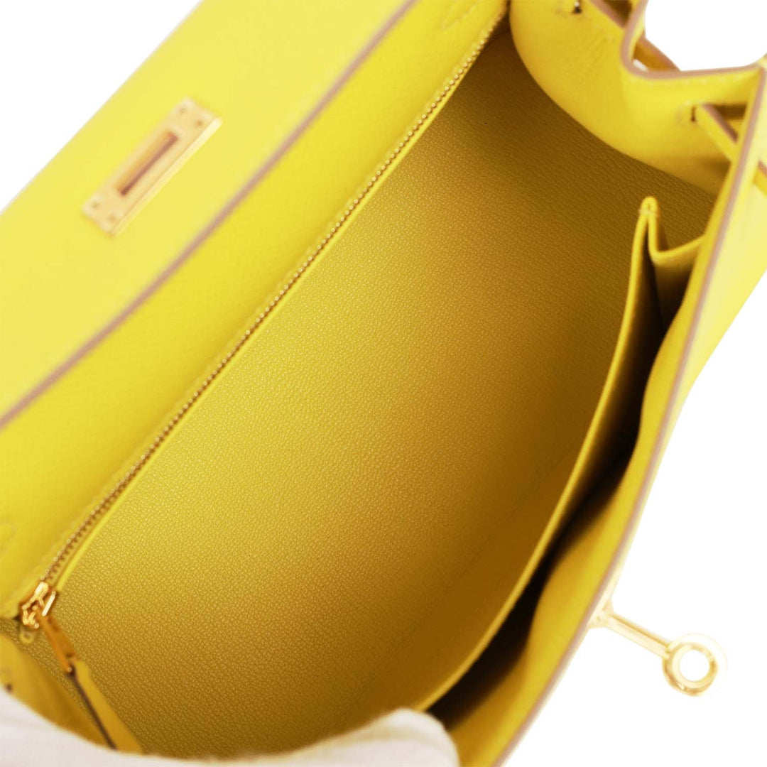 Top quality Hermes Kelly 25 Lime Epsom Gold Hardware