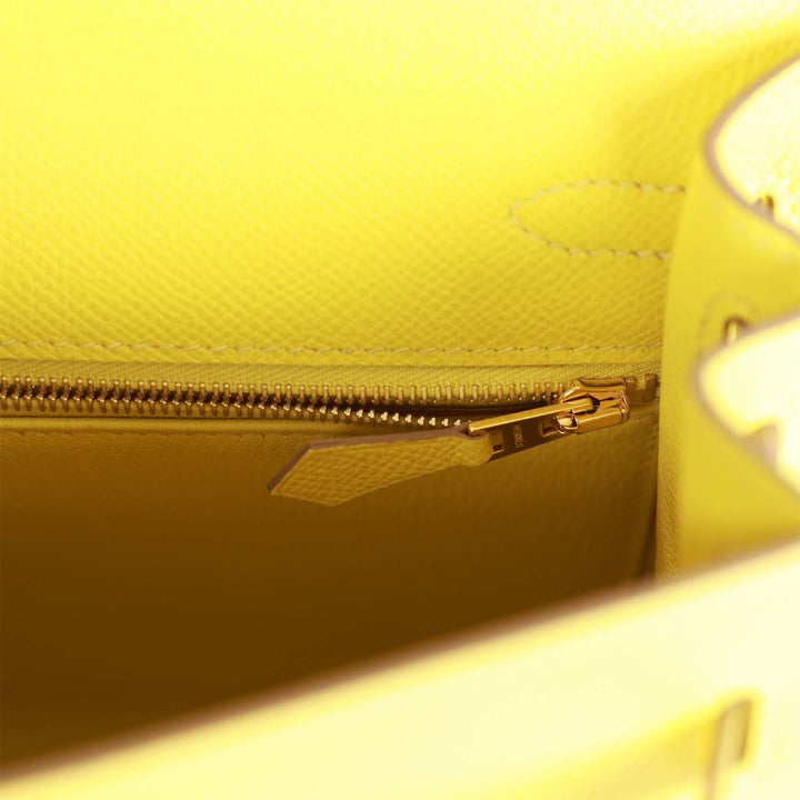 Top quality Hermes Kelly 25 Lime Epsom Gold Hardware
