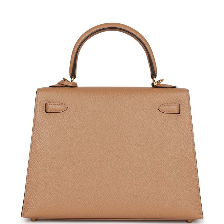 Top quality Hermes Kelly Sellier 25 Chai Epsom Gold Hardware