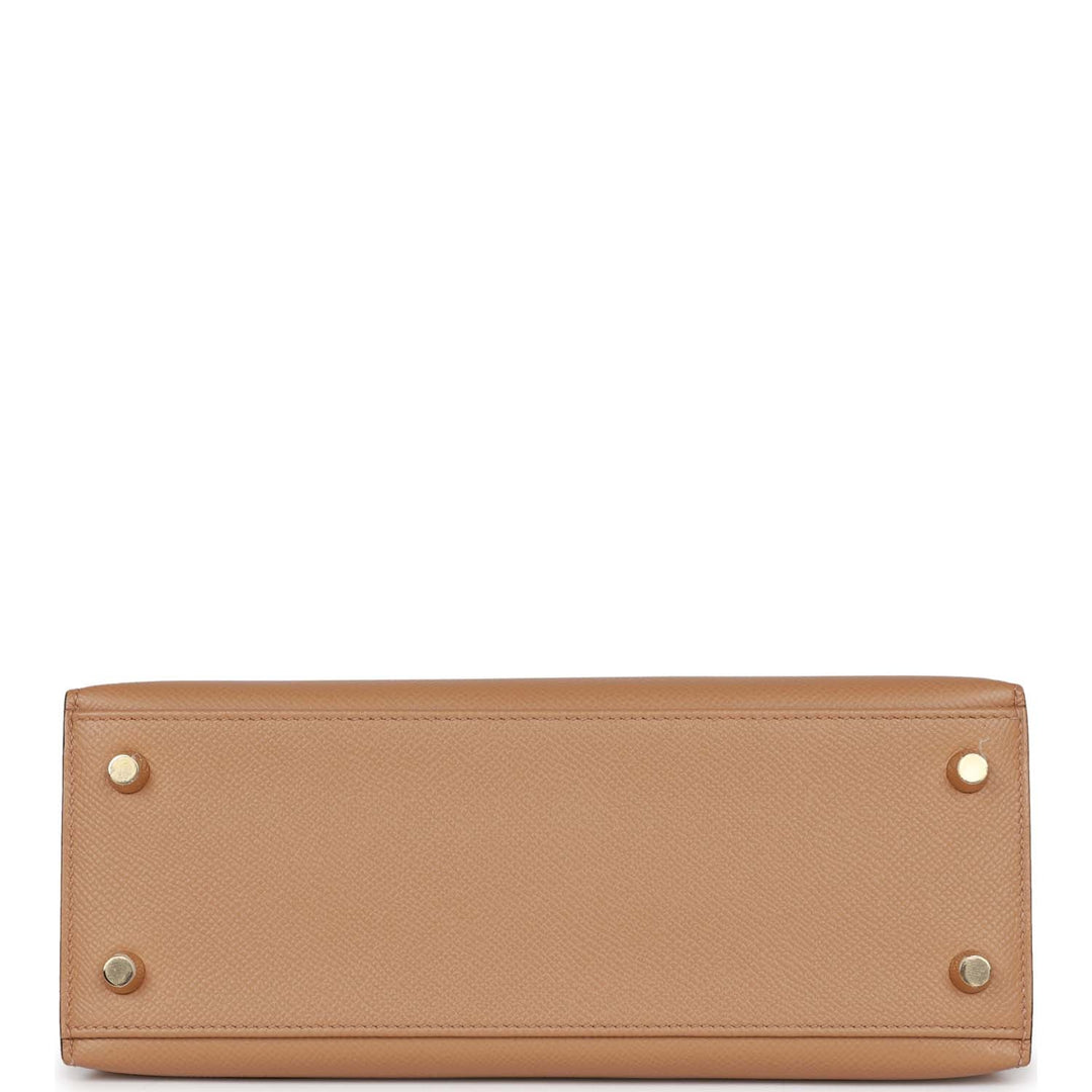Top quality Hermes Kelly Sellier 25 Chai Epsom Gold Hardware