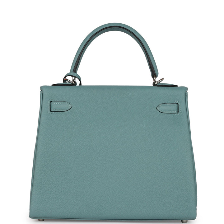 Top quality Hermes Kelly Retourne 25 Ciel Togo Palladium Hardware