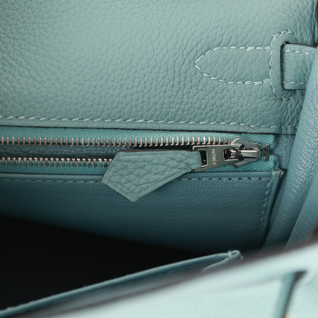 Top quality Hermes Kelly Retourne 25 Ciel Togo Palladium Hardware