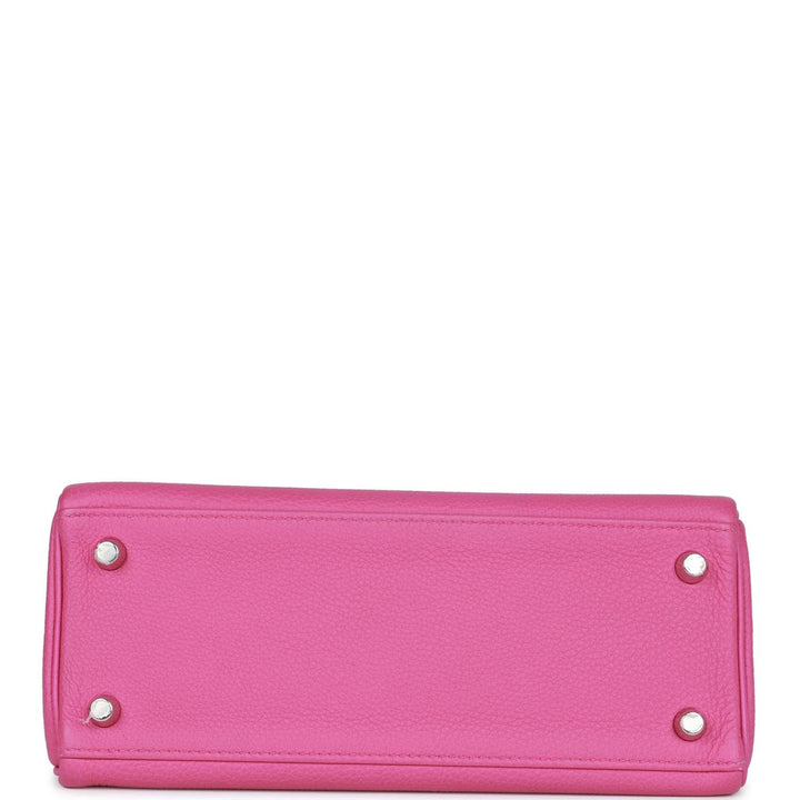 Top quality Hermes Kelly Retourne 25 Magnolia Togo Palladium Hardware