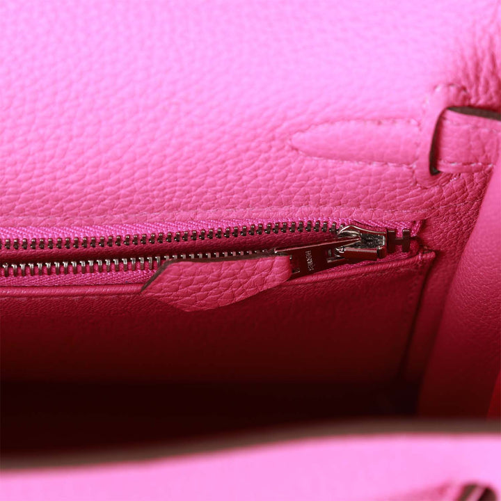Top quality Hermes Kelly Retourne 25 Magnolia Togo Palladium Hardware